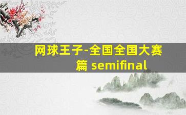 网球王子-全国全国大赛篇 semifinal